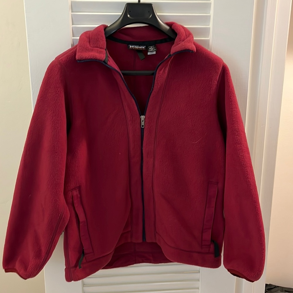 Patagonia Synchilla red rose unlined jacket W/L
